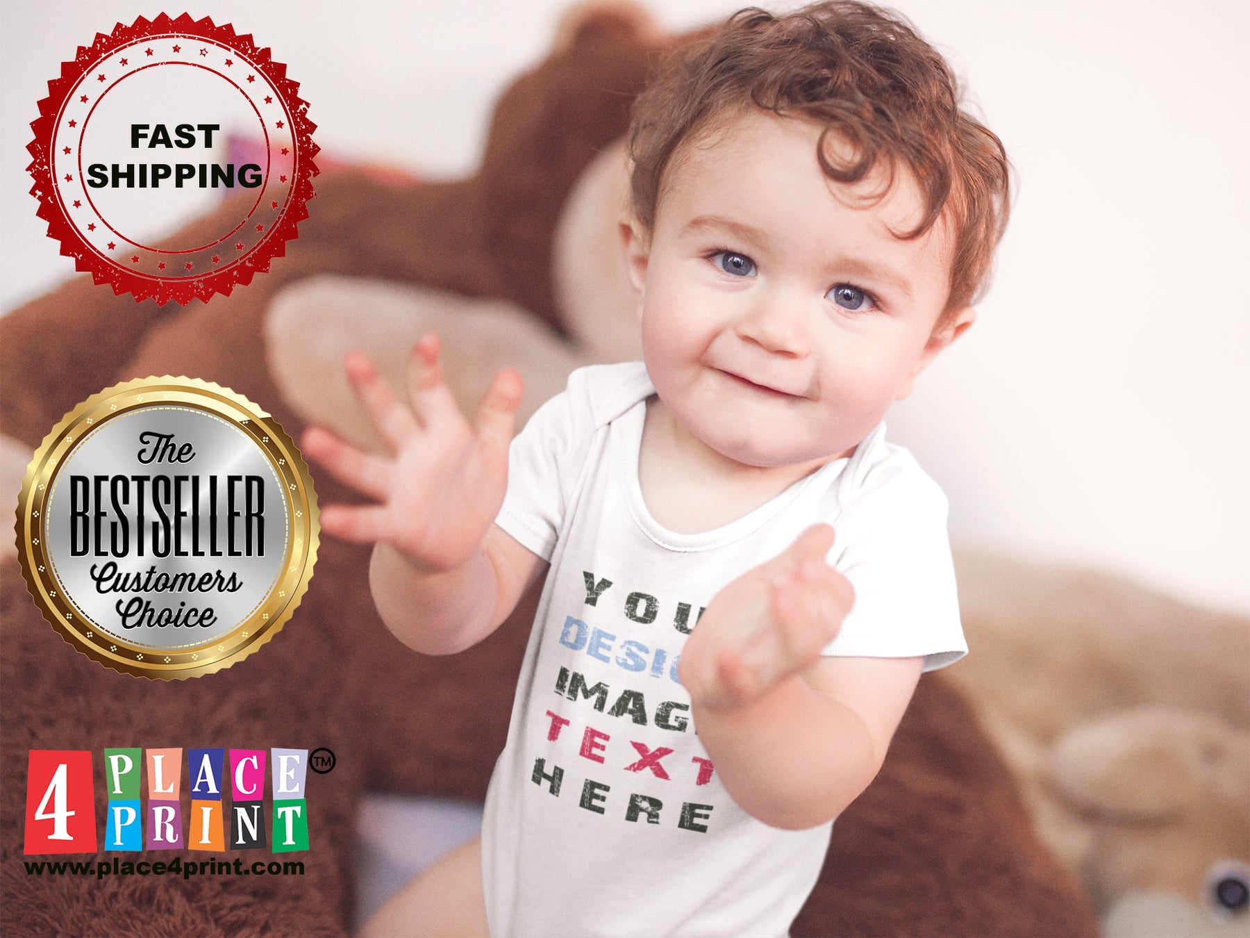 Custom Baby & Infant T-Shirts, Rompers & Onesies – Design Online at Place4Print