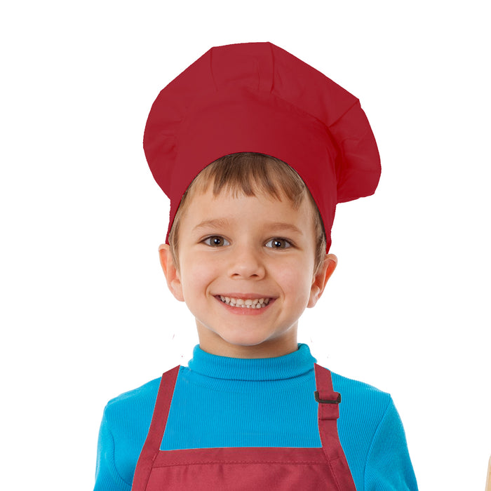 Personalized Customized Kids Chef Hat Cap Adjustable Cotton Polyester 5-13 years old for Cooking, Baking – Any Name Design - Great Gift for Toddler Children Girls Boys