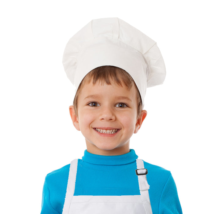 Personalized Customized Kids Chef Hat Cap Adjustable Cotton Polyester 5-13 years old for Cooking, Baking – Any Name Design - Great Gift for Toddler Children Girls Boys